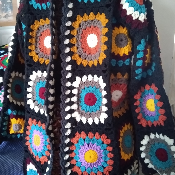 Granny square boho cardigan, 🦃🦃BLACK FRIDAY 🦃🦃 - Picture 6 of 6